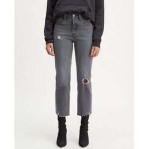 Levi's Wedgie StraIght Fit Jean In Cabo Smoke Grey Size 24 X 26